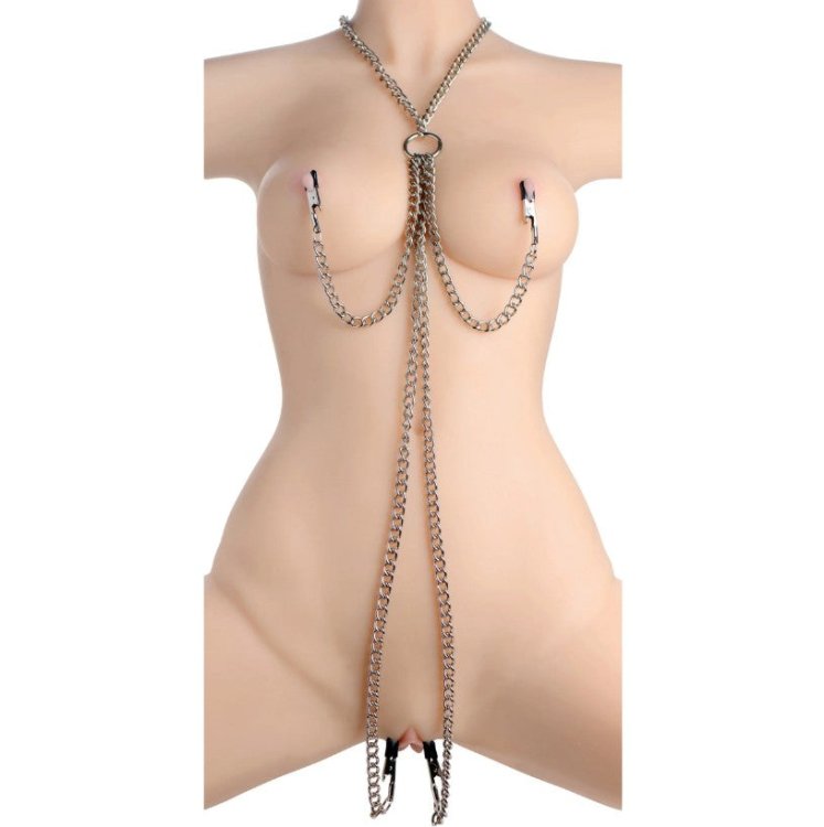 (image for) Collar Nipple and Clit Clamp Set