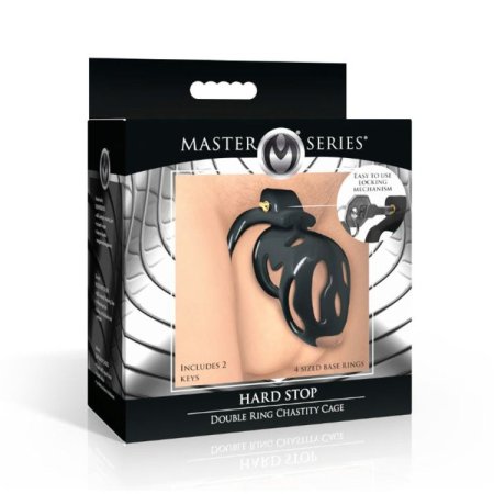 (image for) Hard Stop Double Ring Chastity Cage