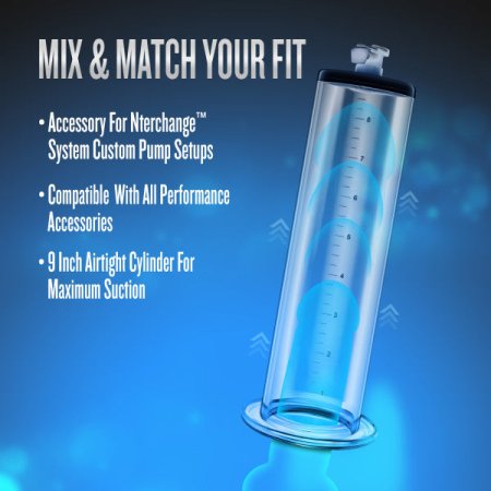 (image for) Performance - 9' x 1.75' Penis Pump Cylinder - Clear
