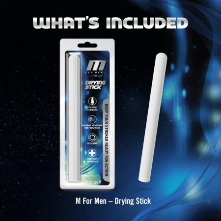 (image for) M for Men - Drying Stick - White - 12 pcs Counter Display