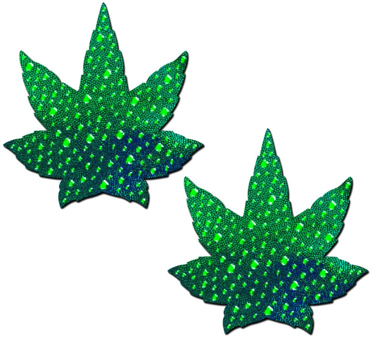 (image for) Indica Pot Leaf Crystal Pasties - Green*