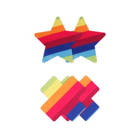 (image for) Pretty Pasties Pride Star/ Cross 2 sets
