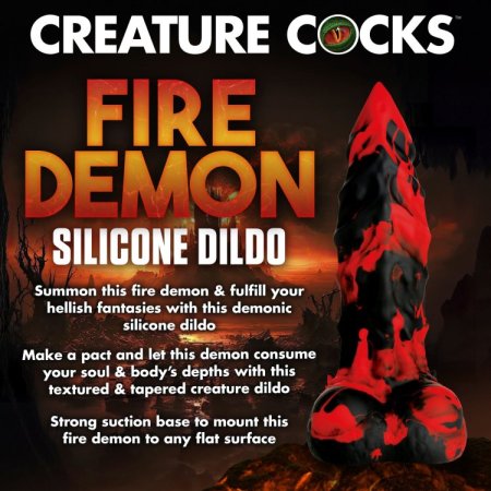 (image for) Fire Demon Monster Silicone Dildo