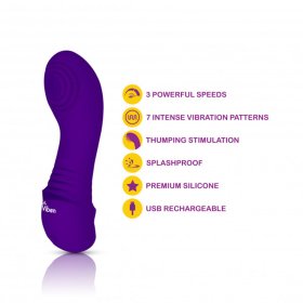Sebela Mini G-Spot Vibe w Thumping Stim Sebela Mini G-Spot Vibe w Thumping Stim