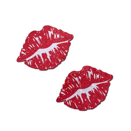 (image for) Kisses Sparkly Red Kissing Puckered Lips