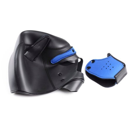 (image for) Spike Neoprene Puppy Hood - Blue