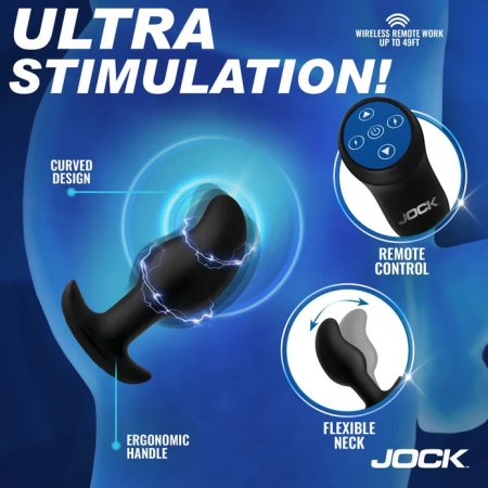 (image for) Volt E-Stim Curved Prostate Plug w remote