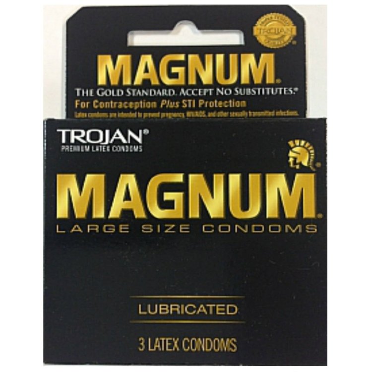 (image for) Trojan Magnum Large Lubricated - 3 pk
