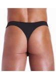 (image for) FUNDIES Unzip It Thong w/ zoro mask - OS - BLACK
