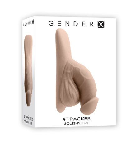 (image for) Gender-X 4" Squishy TPE Packer - Light
