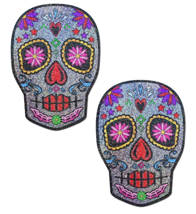(image for) Multi-Colour Sugar Skull Face Pasties