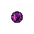 (image for) Silver Metal Plug - Round-Purple-Small