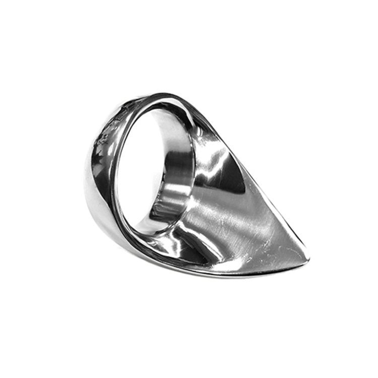 (image for) Stainless Steel Tear Drop Cock Ring - 45mm
