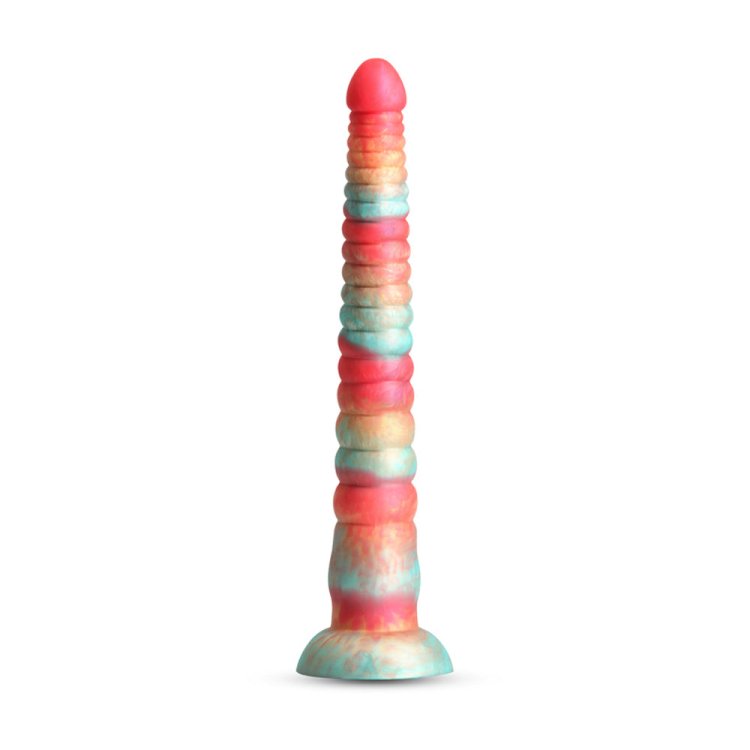 (image for) Colours - Stacked - 12\" Dildo - Red/Gold