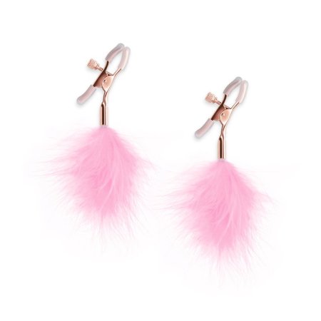 (image for) Bound Nipple Clamps - F1 - Pink Feather