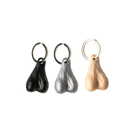 (image for) Nuts 3 Keychain Set - Dark/Light/Silver