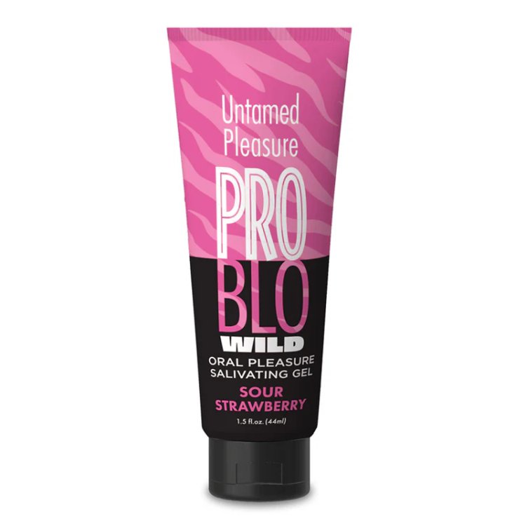 (image for) PROBLO Wild, Oral Pleasure Salivating Gel, Sour Strawberry 1.5oz