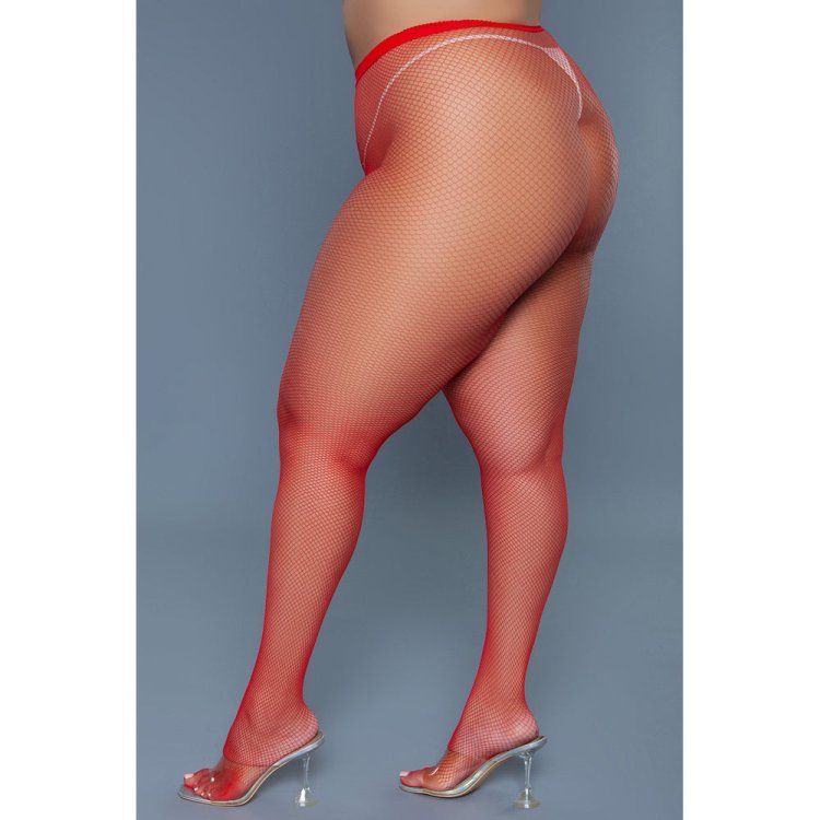 (image for) Up All Night Pantyhose - Red - Queen