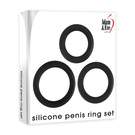 (image for) Adam & Eve Silicone Penis Ring Set