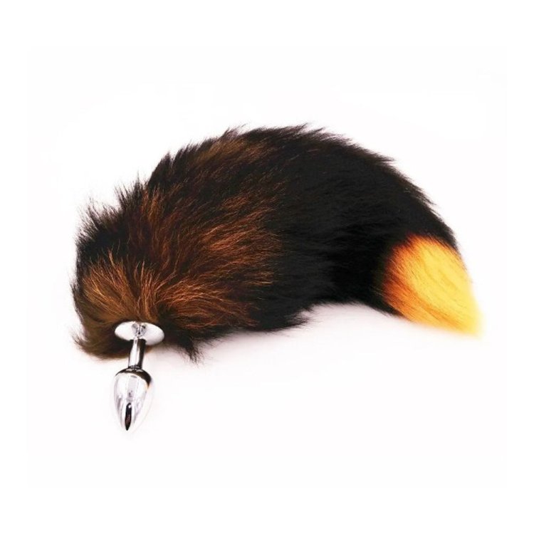(image for) Real Fox Tail Plug - Small - Orange