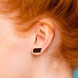 (image for) SLUT Earrings - Black & Red *