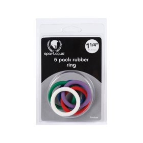 Rainbow Rubber Ring 5 Pack 1.25" Rainbow Rubber Ring 5 Pack 1.25"