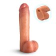 (image for) 12" Cock Lock Dildo with Balls
