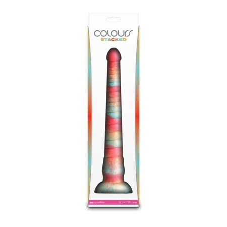 (image for) Colours - Stacked - 12" Dildo - Red/Gold