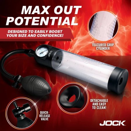 (image for) Pump Up Gauge Penis Pump with Bulb