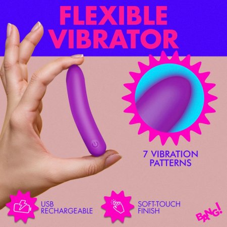 (image for) Tapered Flexible Silicone Bullet - Purple