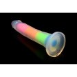 (image for) Lollicock 7" GID Rainbow Silicone Dildo*