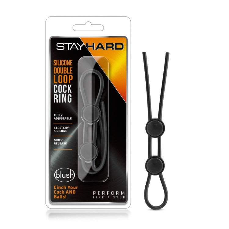 (image for) Stay Hard Silicone Dble Loop Lasso Black