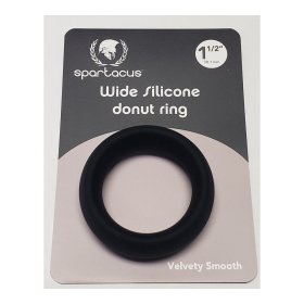 Wide Silicone Donut Ring - Black 1.5" Wide Silicone Donut Ring - Black 1.5"