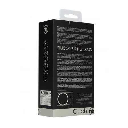 (image for) Ouch! Silicone RingGag w Leather Straps