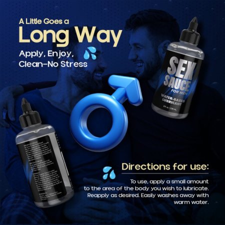 (image for) Sex Sauce for Men Water-Based Lube 8oz