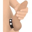 (image for) Leather Speed Snap Cock Ring - Black