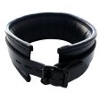 (image for) Leather Padded Collar - Black with Black