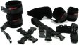 (image for) Bed Buckler Tether and Cuff Restraint Kit Black Microfiber