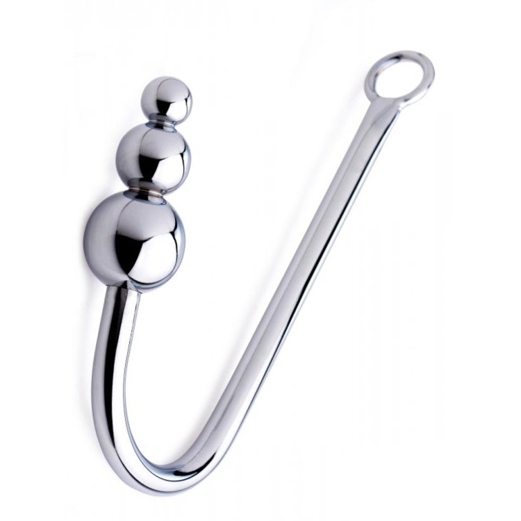 (image for) Beaded Metal Anal Hook