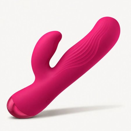 (image for) Flexible Ribbed Silicone Rabbit Vibrator