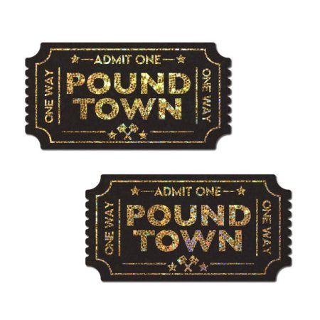 (image for) Pound Town Pasties: One-Way Ticket to Pound Town Gold Glitter