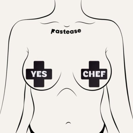 (image for) Black & White Yes Chef Pasties by JennaJean8