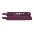 (image for) Classic Leather Ankle Cuffs - Purple