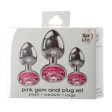 (image for) Adam & Eve Pink Gem Anal Plug Set