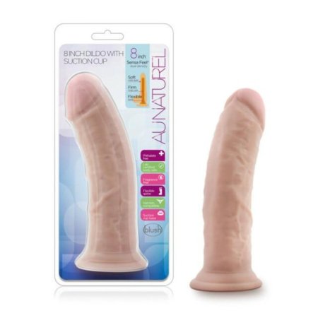 (image for) Au Naturel - 8" Dildo/Suction Cup -Light