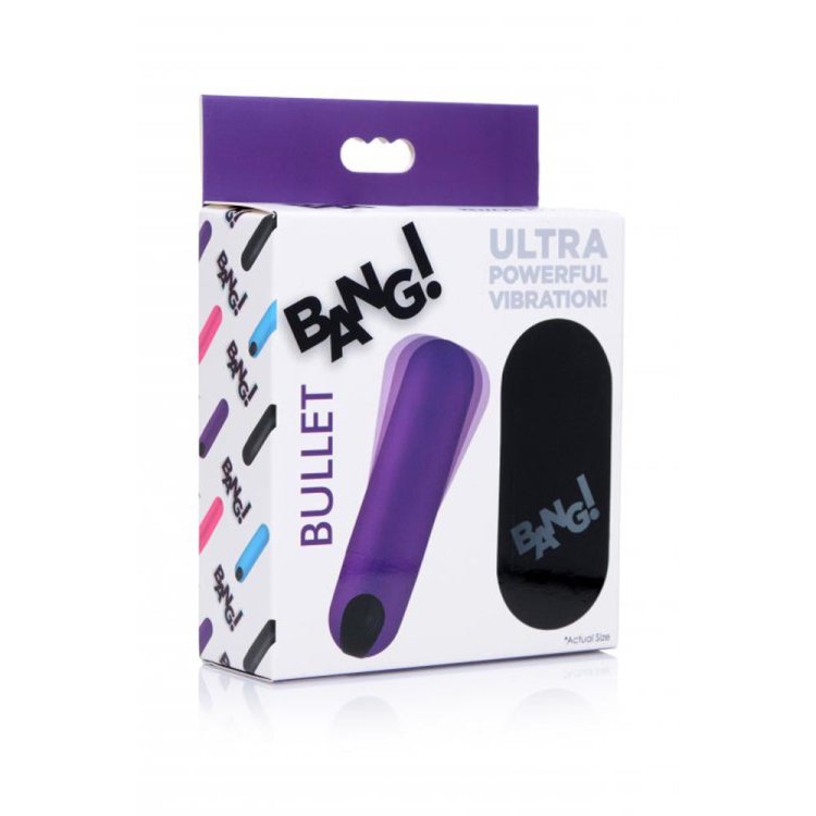 (image for) 21X Vibrating Bullet w/ R/C - Purple