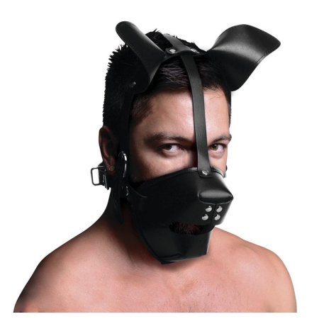 (image for) Pup Puppy Play Hood and Breathable Ball Gag