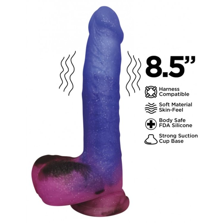 (image for) STARDUST- MILKY WAY - 8.5\" Multi Speed VIBRATING RECHARGABLE DILDO