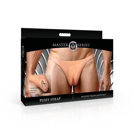 (image for) Pussy Strap Silicone Vagina Jockstrap