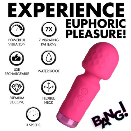 (image for) 10X Mini Silicone Wand - Pink
